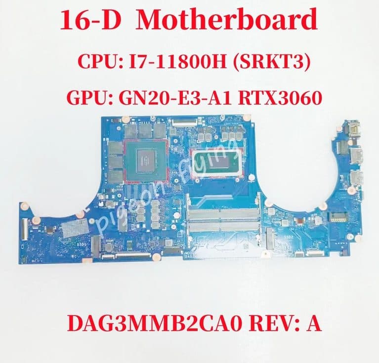 Placa base | DAG3MMB2CA0 | M54828-601 | HP VICTUS 16-D | NVIDIA RTX 3060, 6GB, | i7 11th — imagen 1