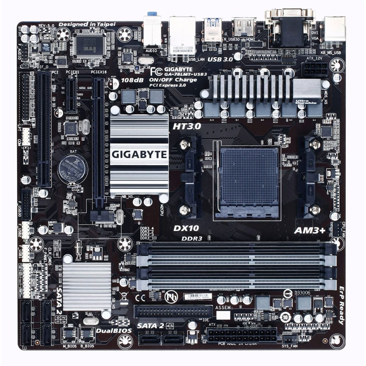 Placa base | GA-78LMT-USB3 | GIGABYTE | AMD SOCKET AM3+ | 2 RAM — imagen 4