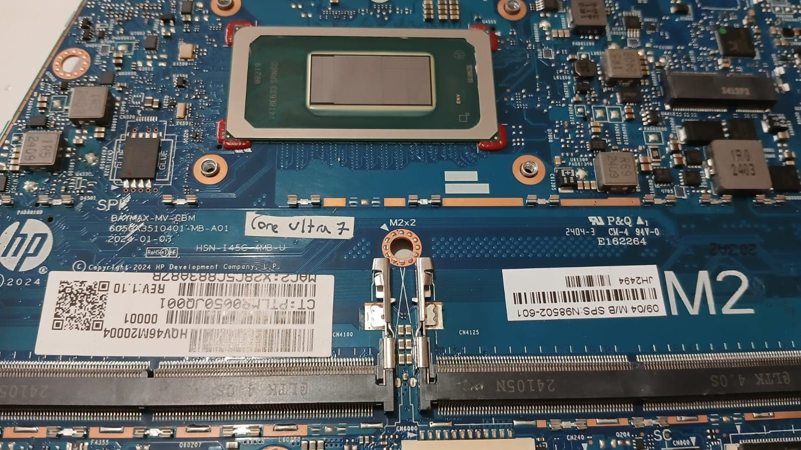 PLACA BASE HP BAYMAX MV 6050A3510401 MB A01 Ultra 7 165U – EliteBook/ProBook G8 — imagen 3