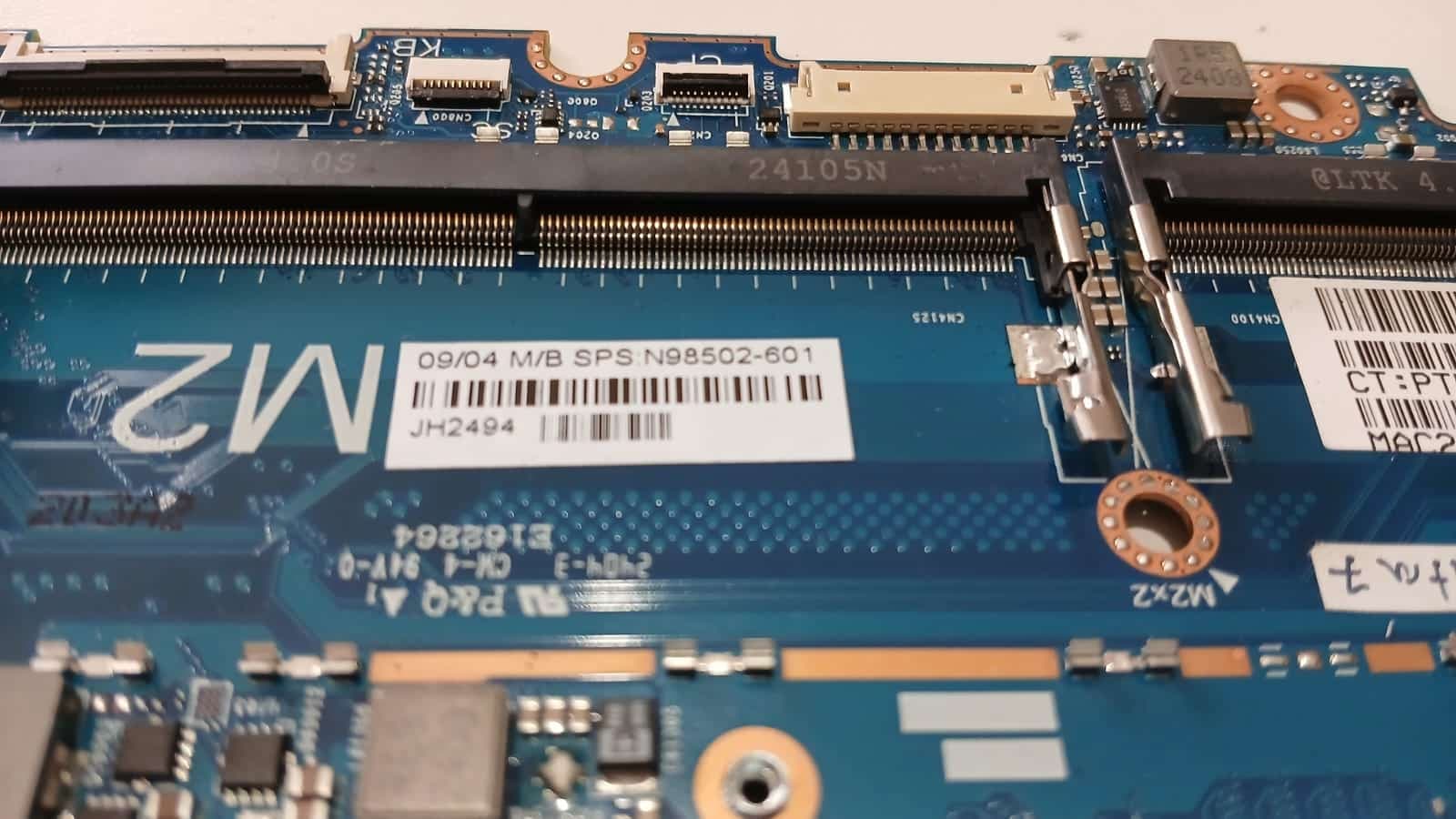 PLACA BASE HP BAYMAX MV 6050A3510401 MB A01 Ultra 7 165U – EliteBook/ProBook G8 — imagen 6