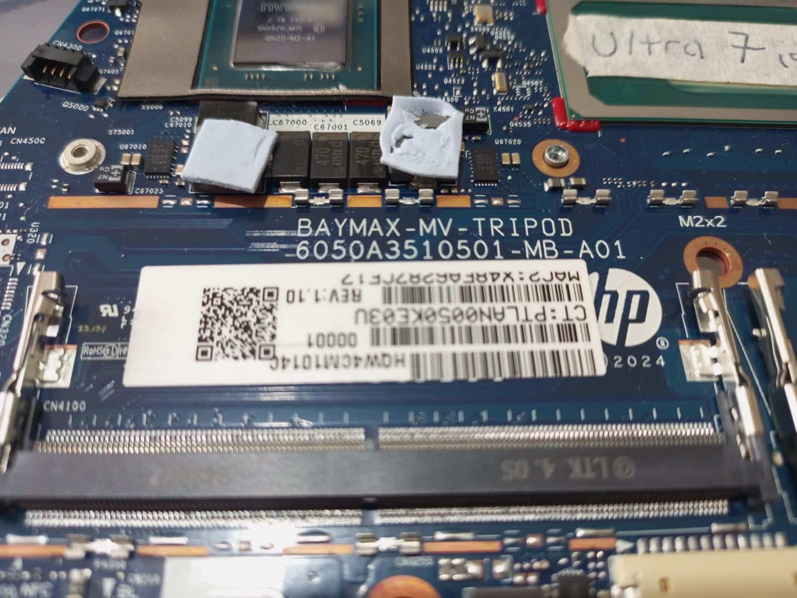 PLACA BASE HP BAYMAX‑TRIPOD 6050A3510501 Ultra 7 SRMZ1 +RTX EliteBook 840 850 G8 ProBook 640 G8 — imagen 4