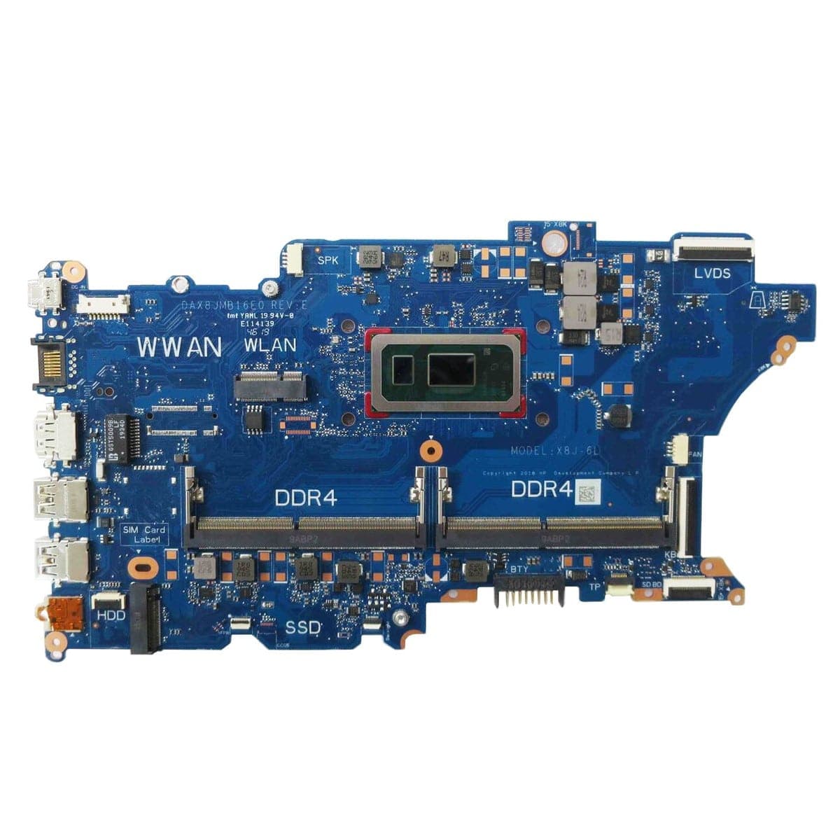 PLACA BASE HP DAX8JMB16E0 REV R X8J 6L para ProBook 440 G6 450 G6 — imagen 2
