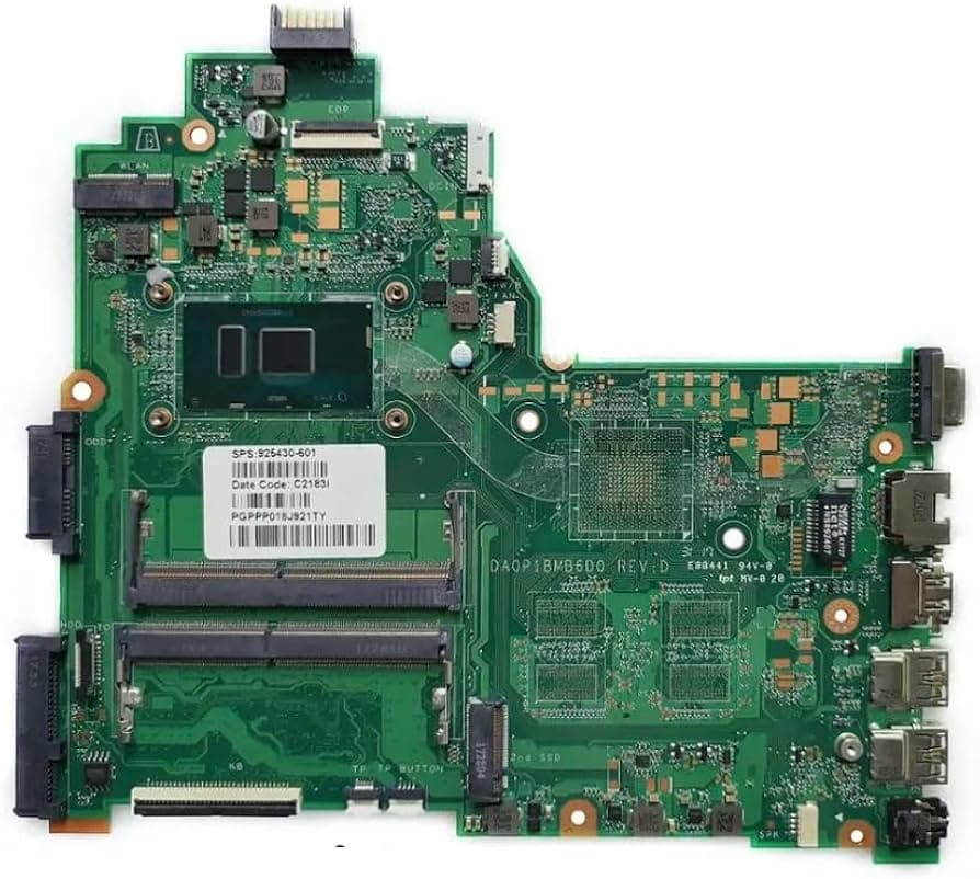 Placa Base HP L15259-001 i3-7020U DA0P1BMB6D0 Rev D (HP 14q / 14g / 14-BS) — imagen 1