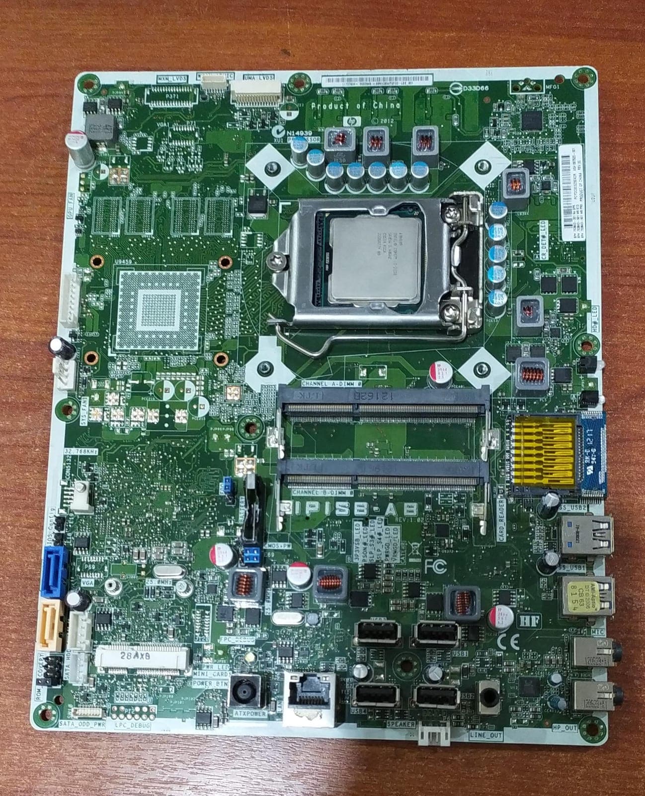 Placa Base HP Pavilion 20 All‑In‑One 3520 | IPISB‑AB | i3 de 2ª (SR05W) Tarjeta Gráfica H61 Express — imagen 1