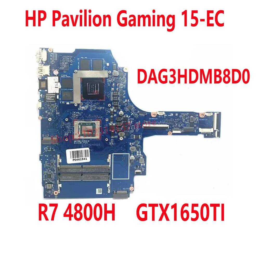 Placa Base HP Pavilion Gaming 15-EC Ryzen 7 4800H GTX 1650Ti 4GB DAG3HDMB8D0 — imagen 1