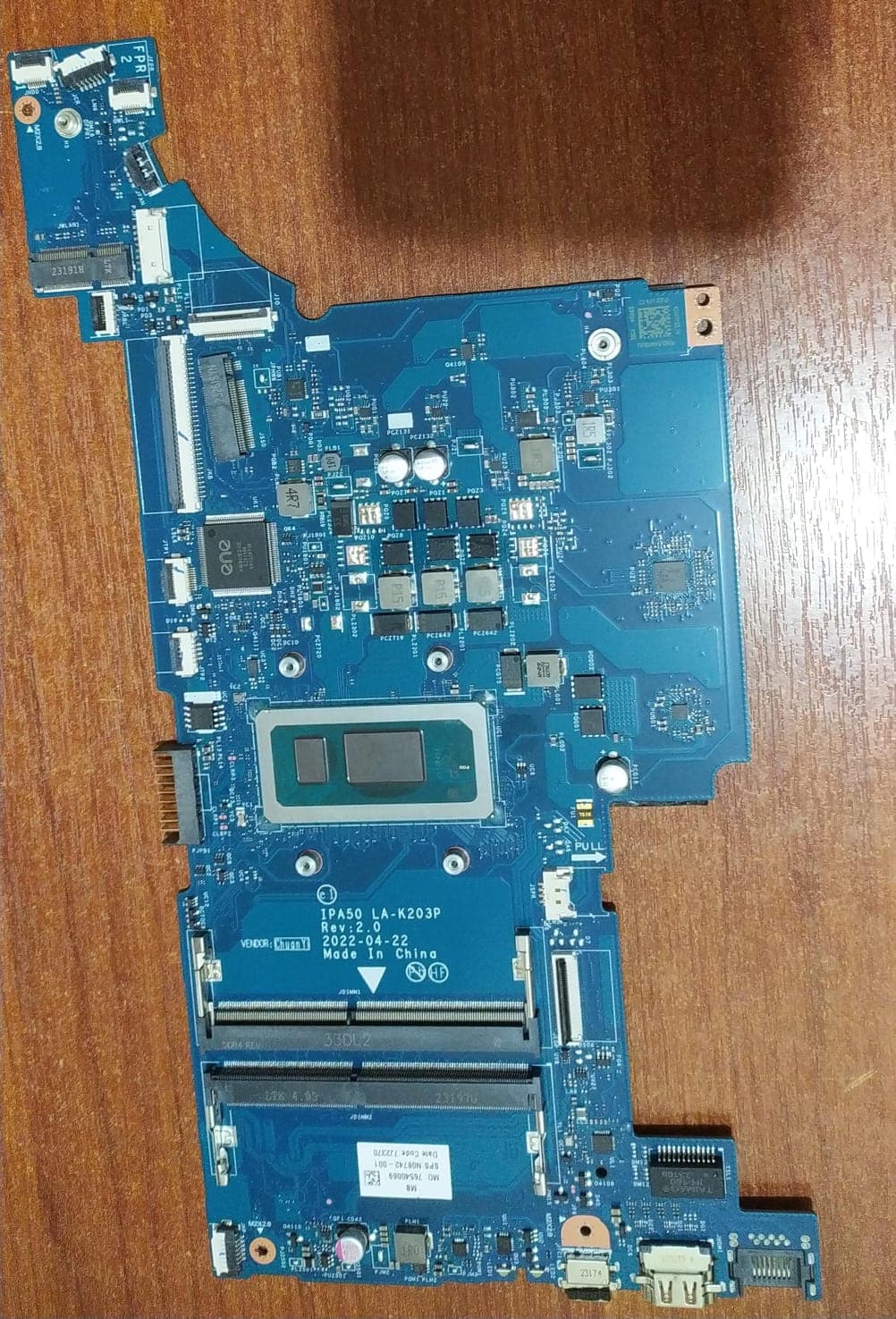 Placa Base | IPA50 LA-K203P | i7 – 12th|SRLFR | HP Pavilion 250 G9| Motherboard — imagen 1