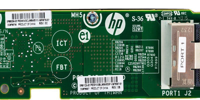 Placa de Bayoneta | HP 1U | 768706-001 | 811224-001 | 795807-001 | 800364-001 | Sistema ProLiant XL170r Gen9 | Apollo 2000 — imagen 3