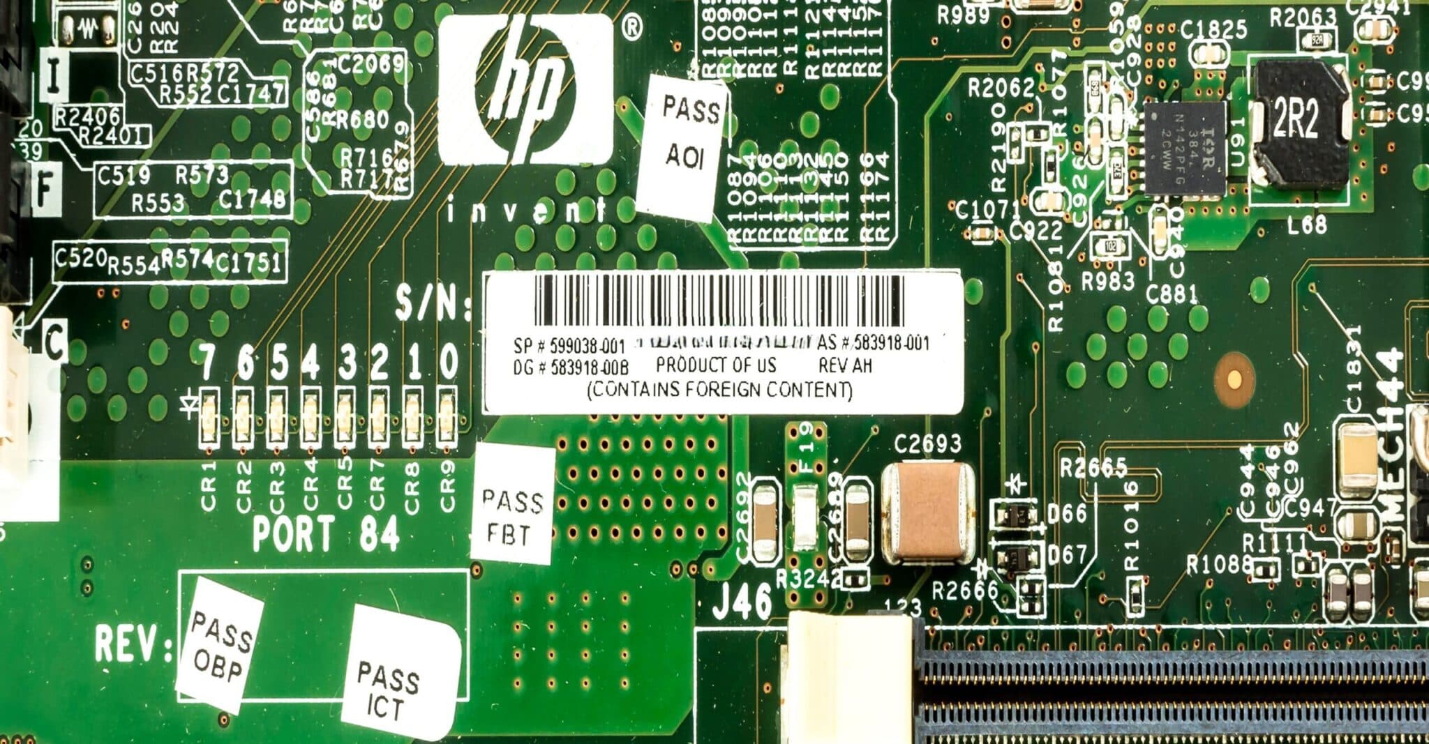 Placa del sistema | 599038-001 | HP | Gen7 Proliant DL380 | MOTHERBOARD — imagen 4