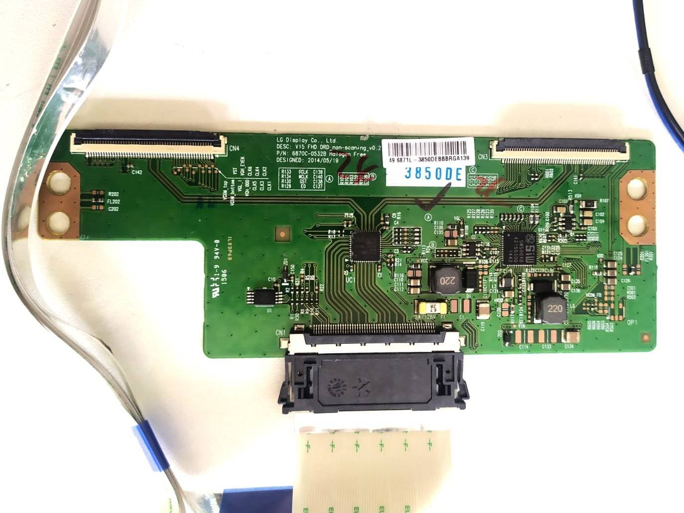 PLACA-FUENTE-TCON Y TARJETA WIFI TV LG 49LF5400 EAX66230701 (1.6) PARA REPUESTOS — imagen 6