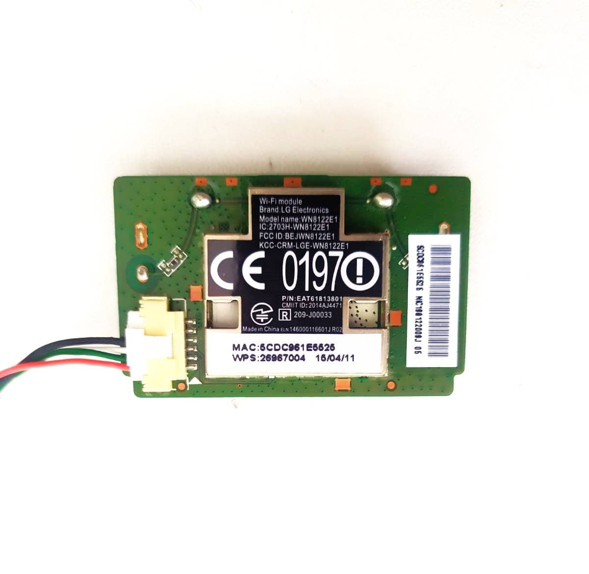 PLACA-FUENTE-TCON Y TARJETA WIFI TV LG 49LF5400 EAX66230701 (1.6) PARA REPUESTOS — imagen 5