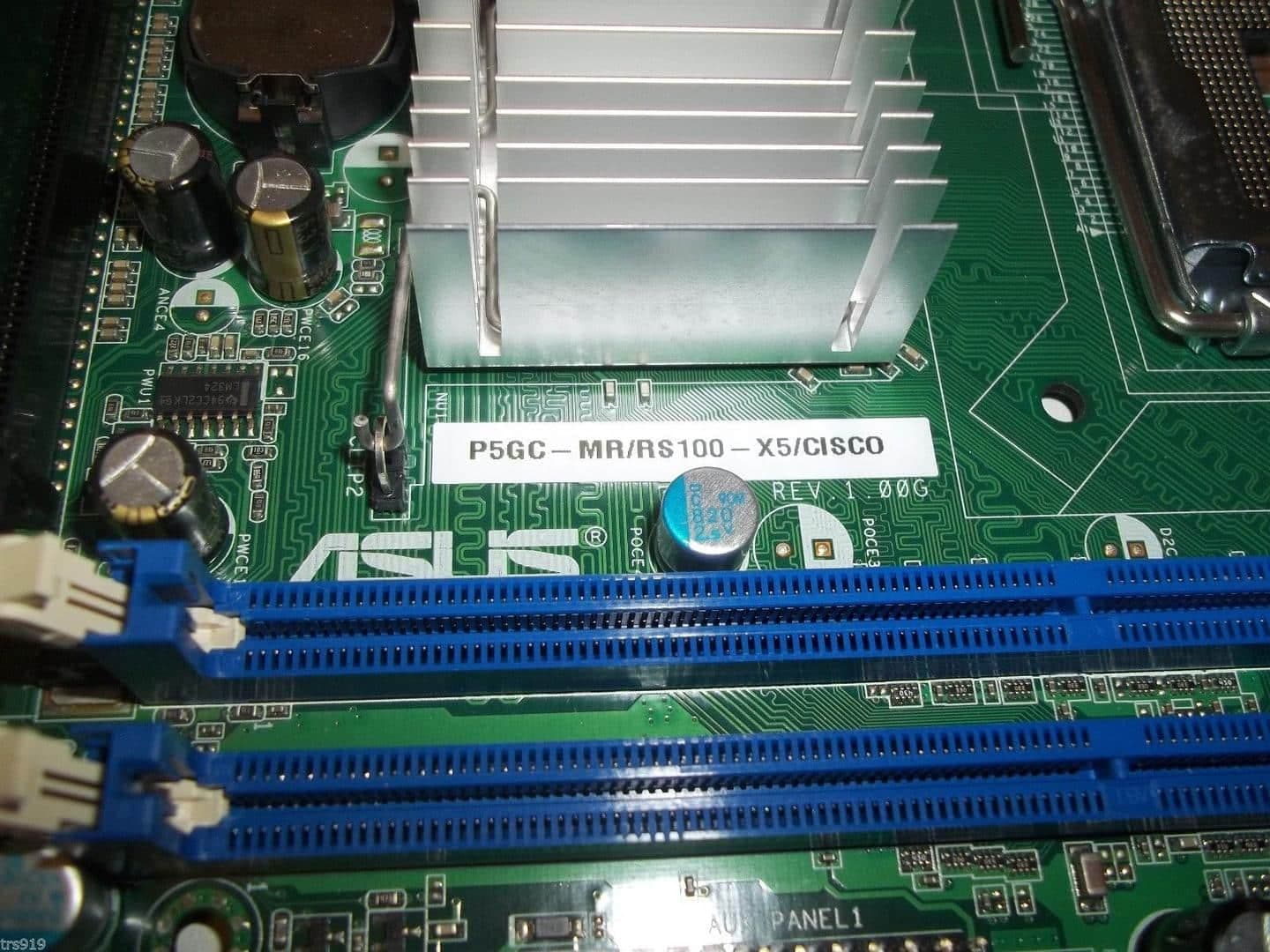 Placa madre | ASUS | P5GC-MR/RS100-X5 | Intel Celeron 430 SL9XN | LGA775 Desktop/ Server/ Router | Motherboard — imagen 3