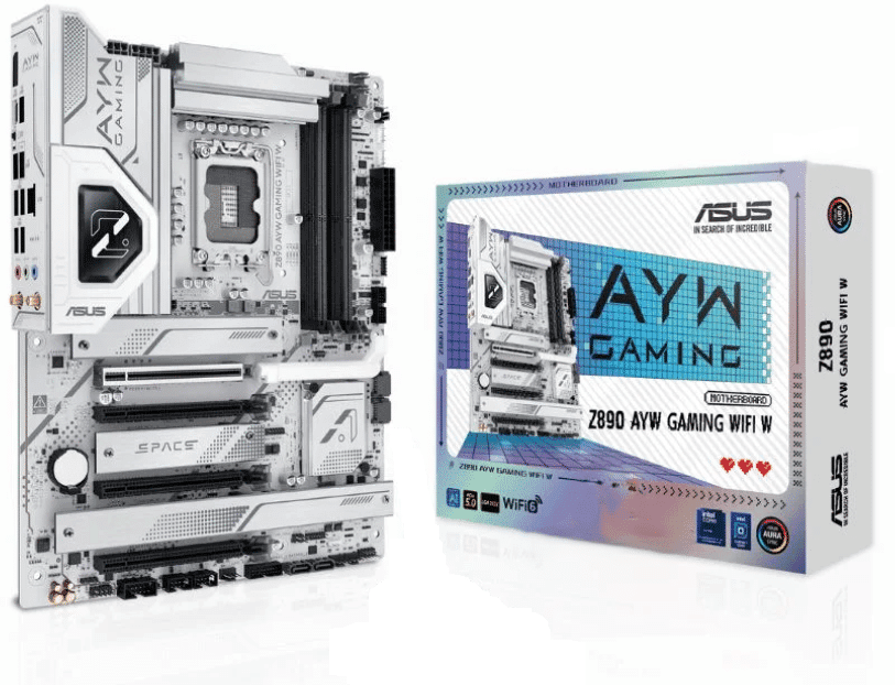 Placa Madre ASUS Z890 AYW Gaming WiFi W – Chipset Intel Z890, DDR5, PCIe 5.0, Wi‑Fi 7 – Open Box — imagen 1