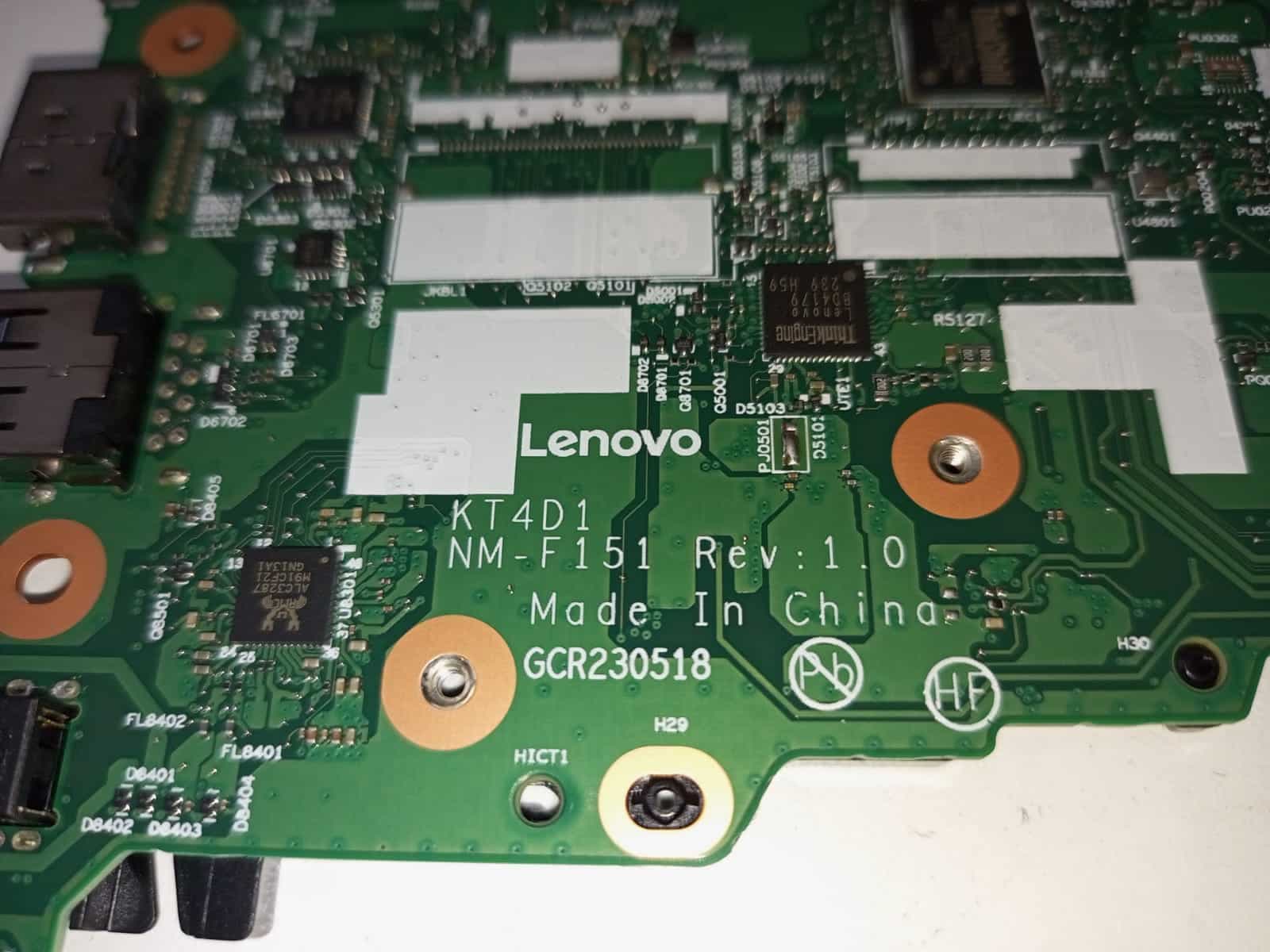 Placa Madre | Base Lenovo KT4D1 NM-F151 REV 1.0 | GCR230518 | Lenovo ThinkPad T14s Gen 4 — imagen 5