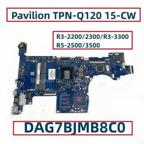 PLACA MADRE DAG7BJMB8C0 -HP PAVILION 15-CW 15Z-CW- AMD Ryzen YM3500C4T4MF6 — imagen 1