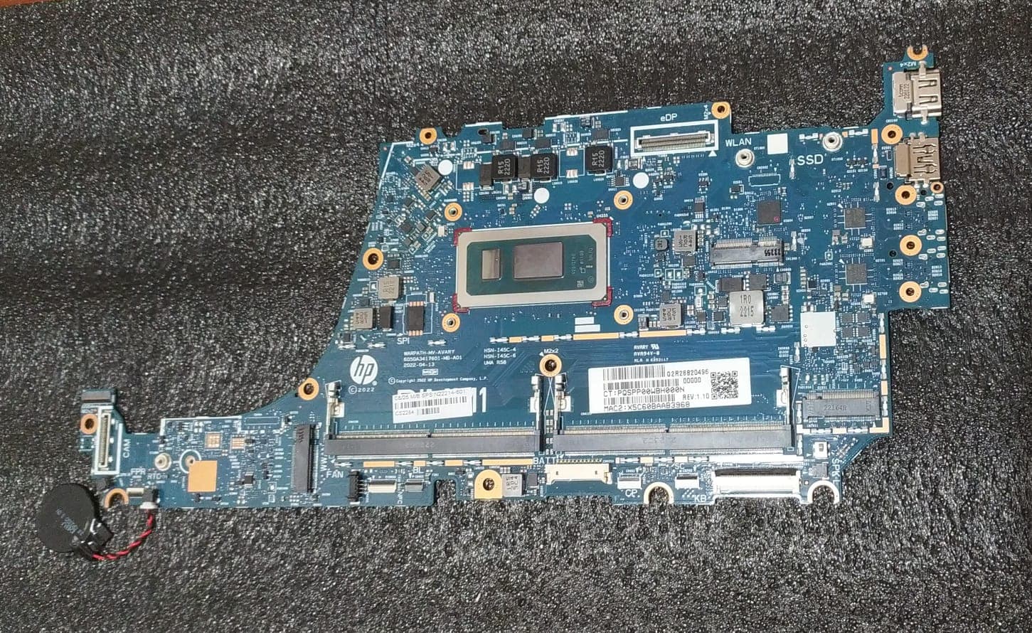 Placa madre | HP | N22214-601 | CS2284 | 6050A3417601-MB-A01 | WARPATH-MV-AVARY| para HP EliteBook 830-840 G9 ProBook 640-650 G9| i5-1235U SRLFQ| MOTHERBOARD — imagen 4