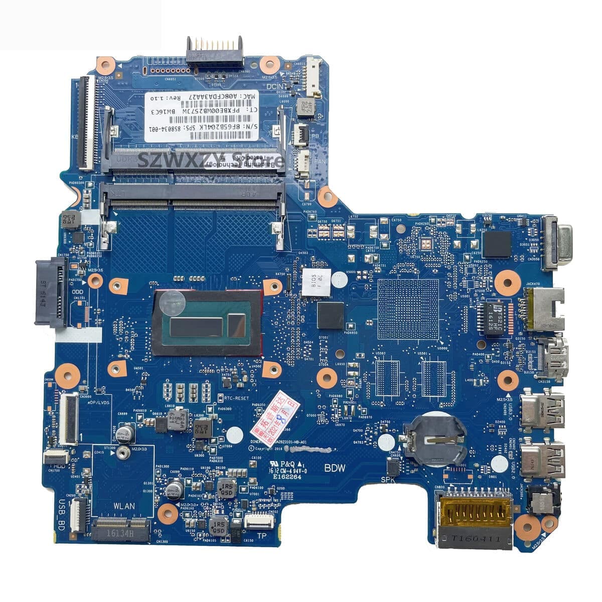 Placa Madre|HP|860459-601|DINERINL-6050A2823101-MB-A01|i3-5005U|HP 14-AM — imagen 1