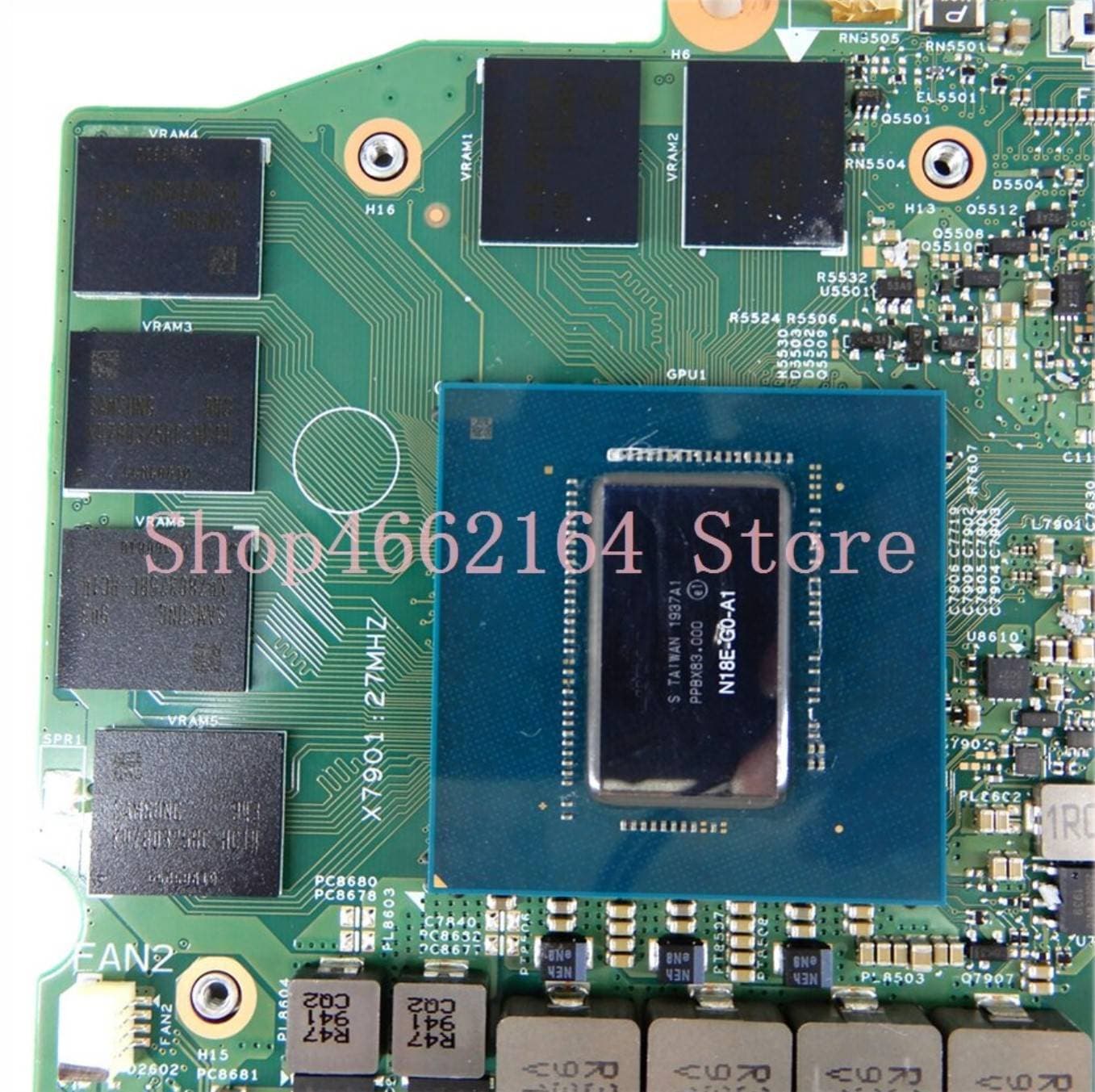 PLACA MAINBOARD DELL INSPIRON G3 3590 i7 9750 SELEK_N18E_MB 18812-1 Tarjeta de video — imagen 3