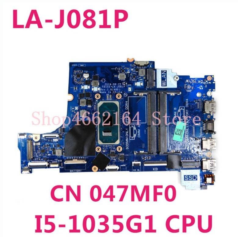 Placa Mainboard para Dell Inspiron 5593-LA-J081P I5 10TH — imagen 1