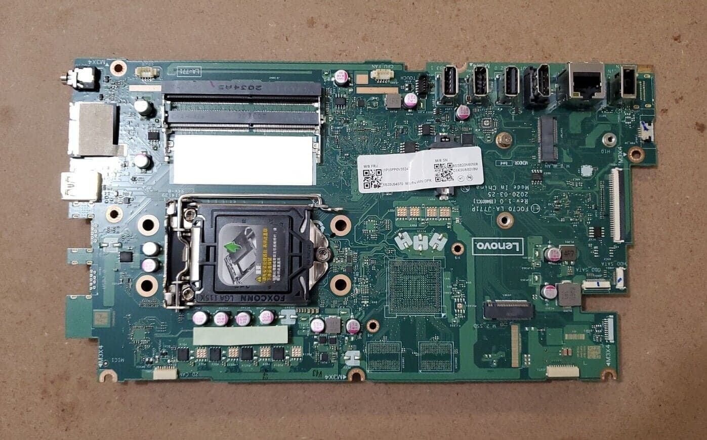 Placa Motherboard Lenovo IdeaCentre AIO 3 22IMB05 | FOC70 LA-J771P | AIO 520C-27IMB — imagen 2