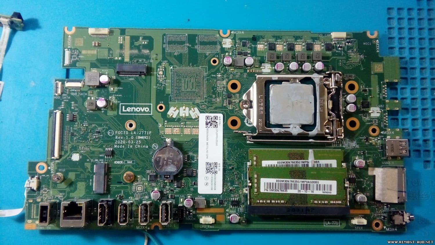 Placa Motherboard Lenovo IdeaCentre AIO 3 22IMB05 | FOC70 LA-J771P | AIO 520C-27IMB — imagen 1