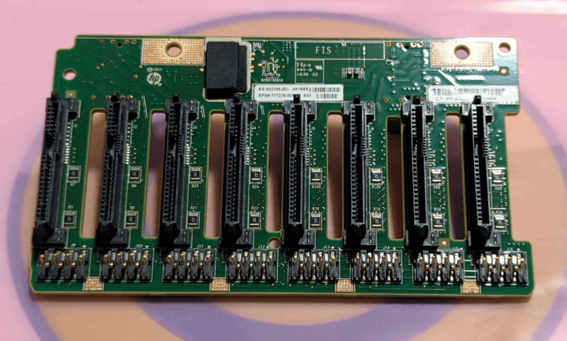 Plano posterior HP 8 2,5" SFF DL380 Gen9 777279-001 — imagen 2
