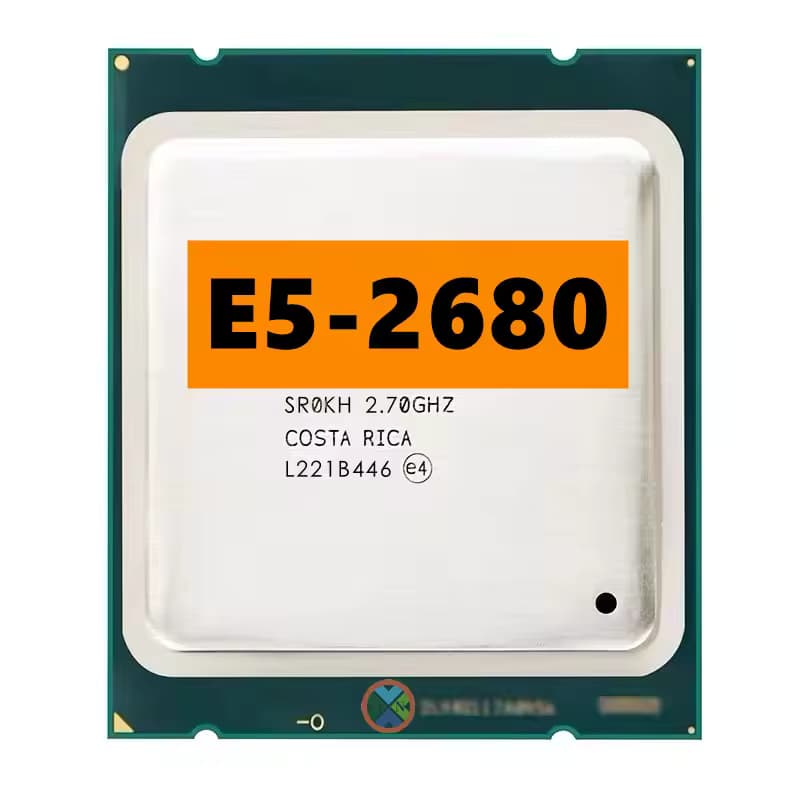 Procesador | Intel Xeon | E5-2680 | 8 núcleos | 2,7 GHz | 8,0 GT/s | 20MB Smart Cache | 130W | SR0KH — imagen 1