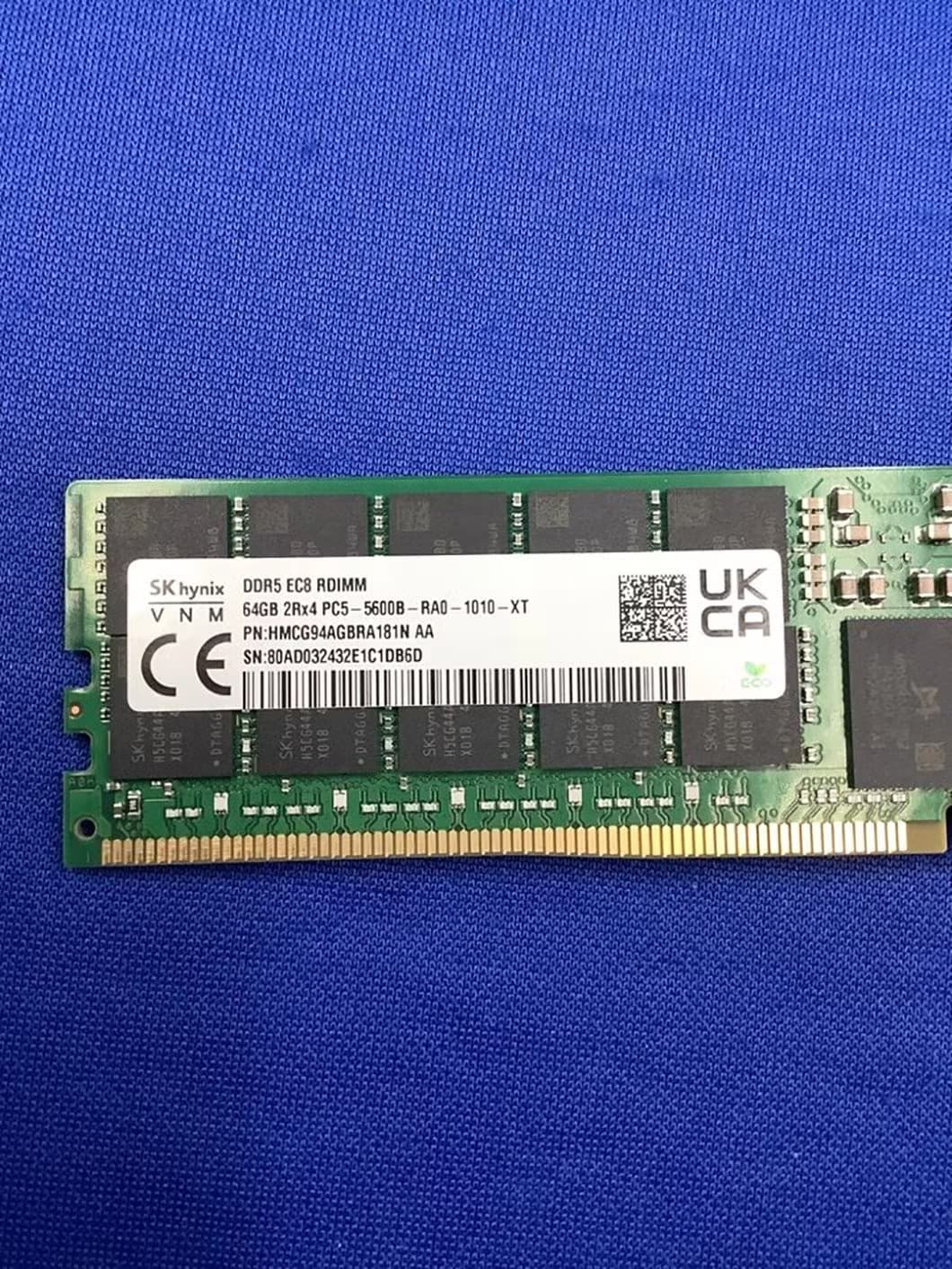 RAM SK Hynix 64GB DDR5 5600MHz RDIMM PC5-5600B-RA0 PARA SERVIDOR — imagen 4