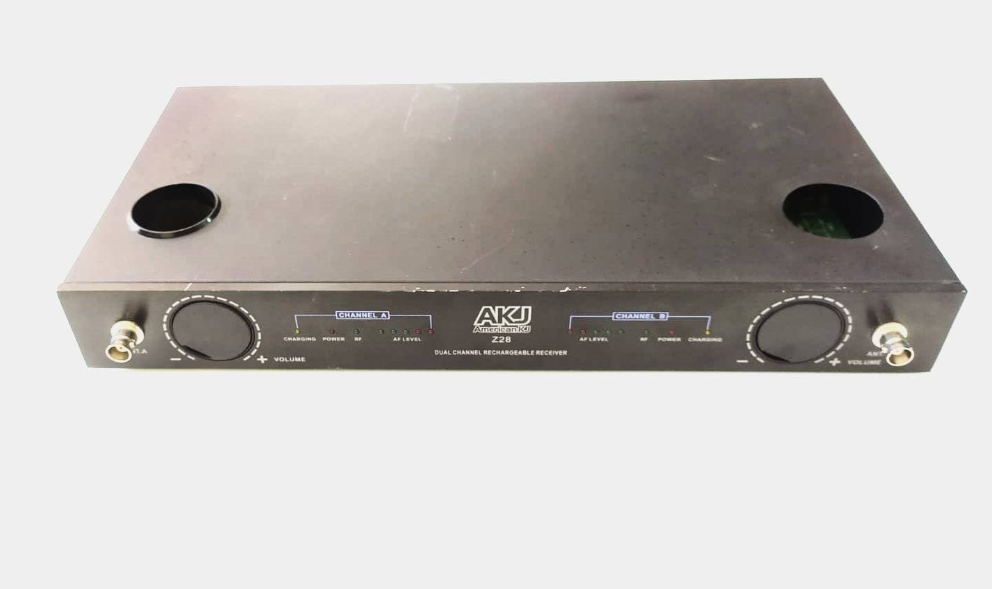 RECEPTOR RECARGABLE UHF DE DOBLE CANAL PARA REPUESTOS — imagen 1