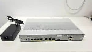 Router | CISCO | C1111-4P | ISR 1100 SERIES | Input: 12V 3.5A | 4 Ports Dual GE WAN Ethernet | con Cargador PA-1660-2SA2 12V 5.5A — imagen 2