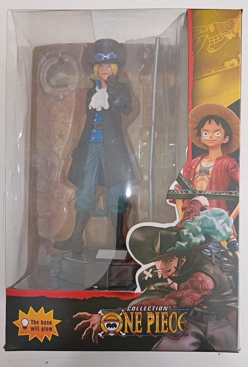 Sabo One Piece Figura Colección 26cm + Base Iluminada LED - Nuevo en Caja REPLICA — imagen 2