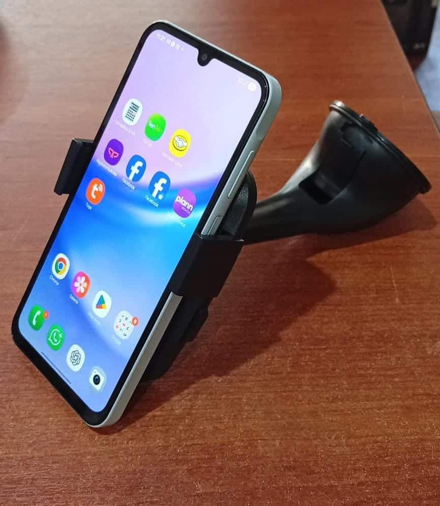 Soporte de Celular para Parabrisas Universal con Ventosa y Brazo Fijo – Negro — imagen 1