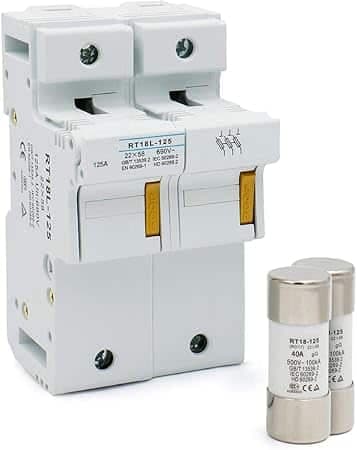 Soporte de Fusible de bajo Voltaje | RT18L-125 |125A 690V | 22mmX58mm — imagen 1