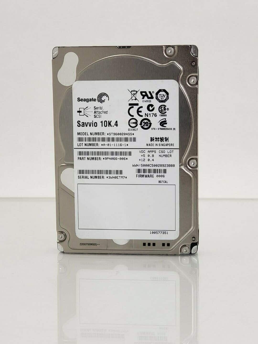 ST9600204SS | Disco duro Seagate Savvio 10K.4 600 GB 6Gbps 10K RPM SAS 2,5" 9PN066-006 — imagen 1