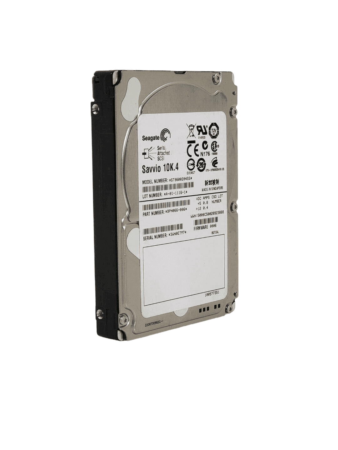 ST9600204SS | Disco duro Seagate Savvio 10K.4 600 GB 6Gbps 10K RPM SAS 2,5" 9PN066-006 — imagen 2