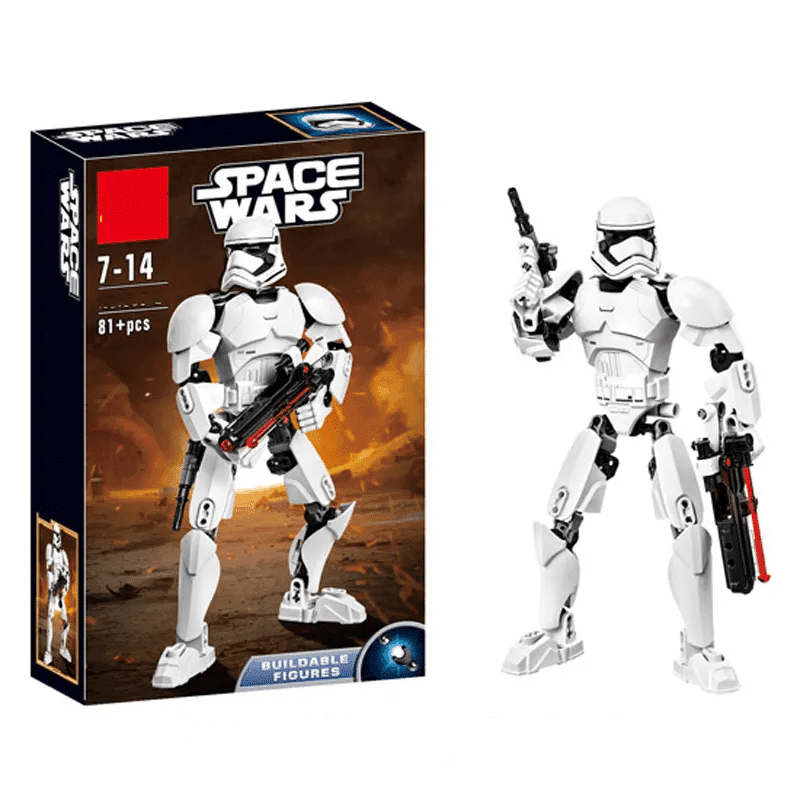 Stormtrooper Space Wars armable tipo Lego 81 Piezas 23.5cm (Modelo 605-2) — imagen 1