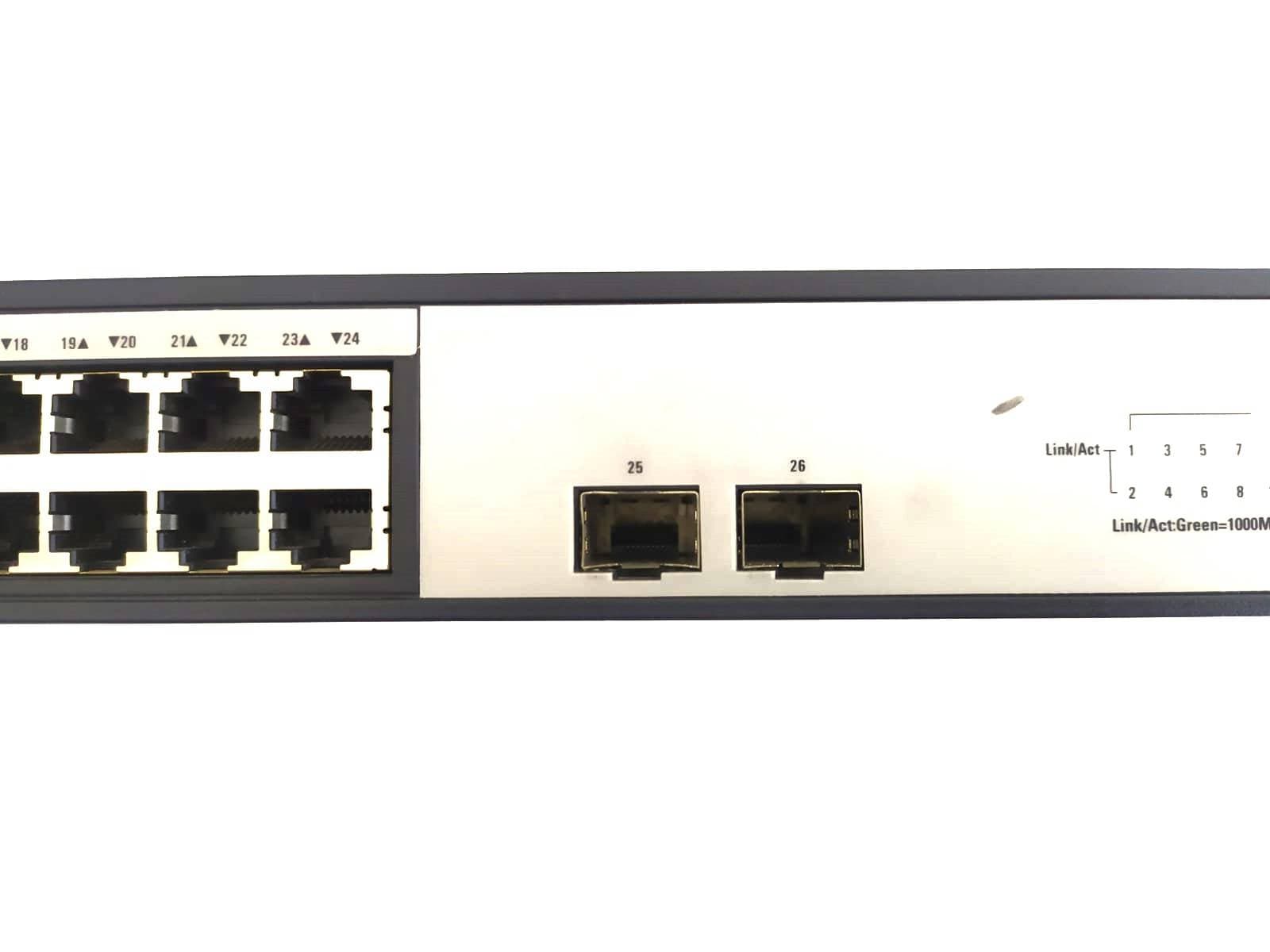 SWITCH SEMINUEVO HP 1420-24G-24 PUERTOS GIGABIT 2SFP ADMINISTRABLE — imagen 4