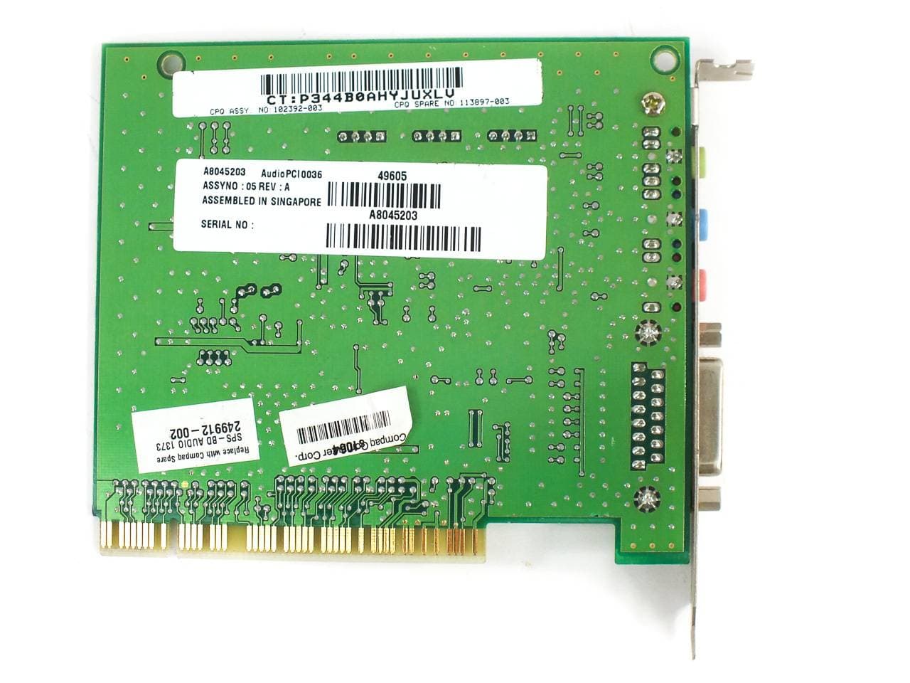 TARJETA DE AUDIO PCI COMPAQ 113897-003 5200 — imagen 6