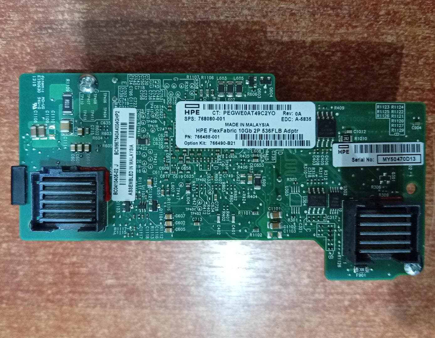 Tarjeta de Red HPE FlexFabric 10Gb 2 Puertos 536FLB SPS 768080-001 para Servidores ProLiant — imagen 4