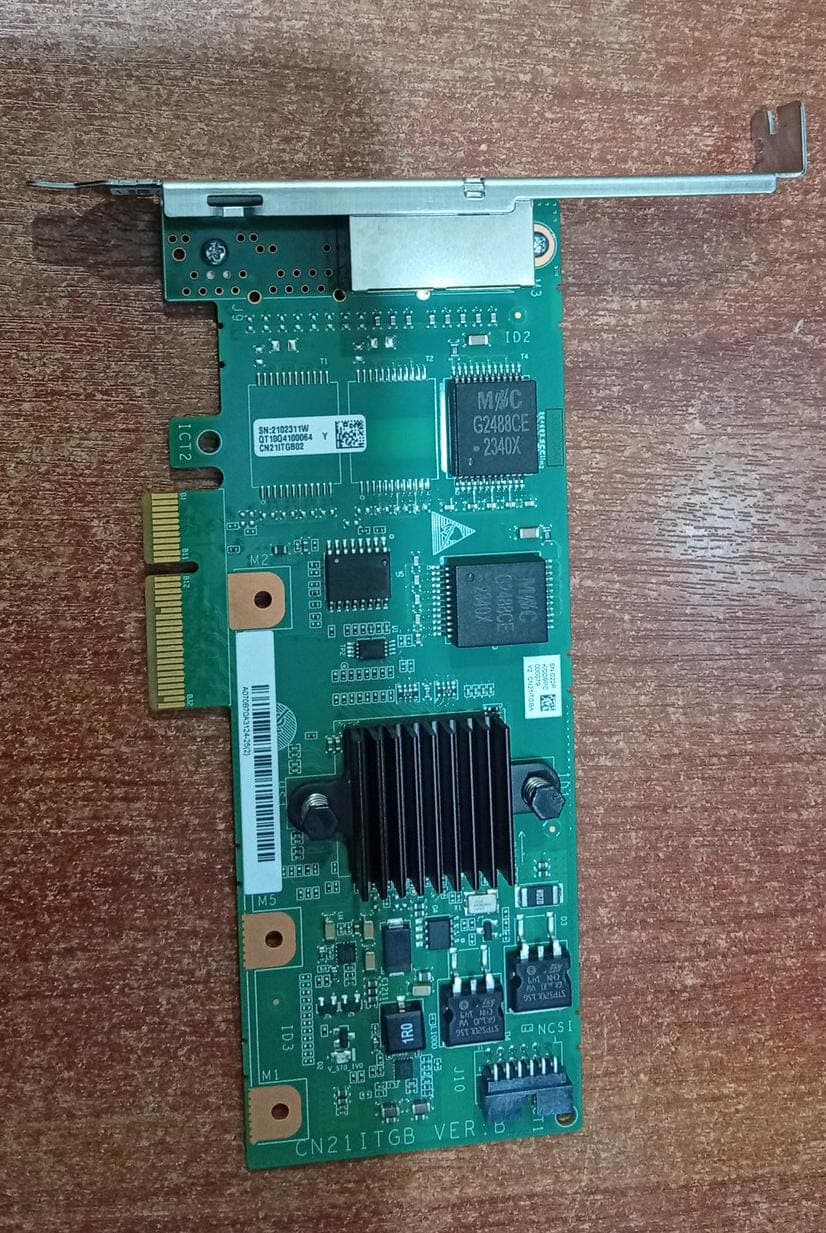 Tarjeta de Red PCIe Dual Puerto Gigabit CN21ITGB 10/100/1000 Mbps RJ45 para Servidor Dell I350-T2V2 — imagen 1