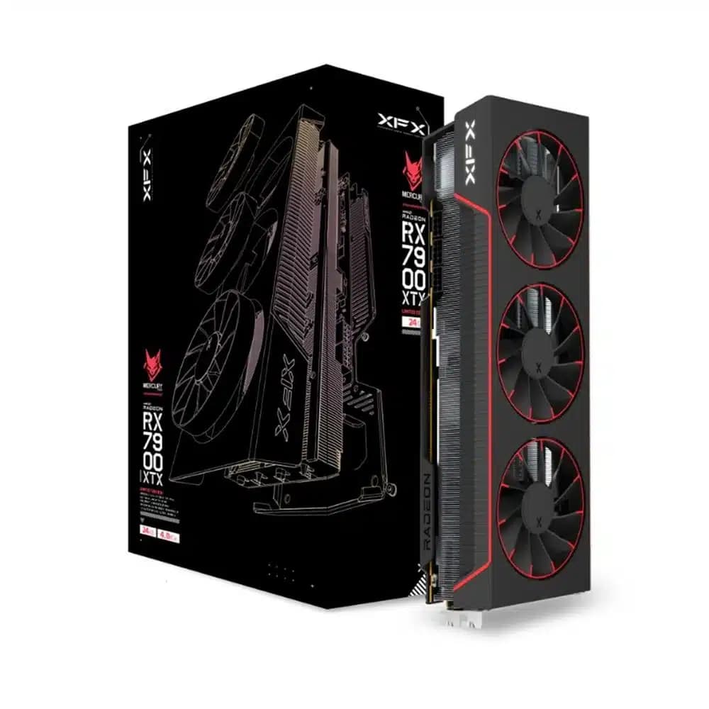 TARJETA DE VIDEO XFX MERCURY AMD RADEON RX 7900 XTX MAGNETIC AIR 24GB GDDR6 RDNA3 amd radeon rx 7900 xtx — imagen 1