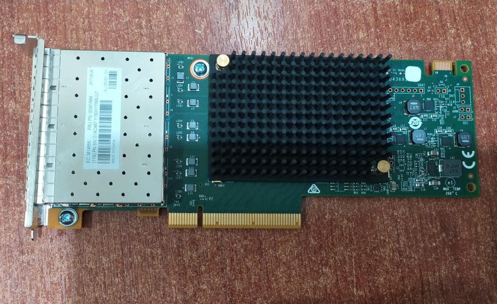 Tarjeta HBA Fibre Channel Emulex LPe31004‑M6 (IBM/Lenovo 00WY984) – 4 Puertos 16 Gb/s – Seminueva — imagen 1
