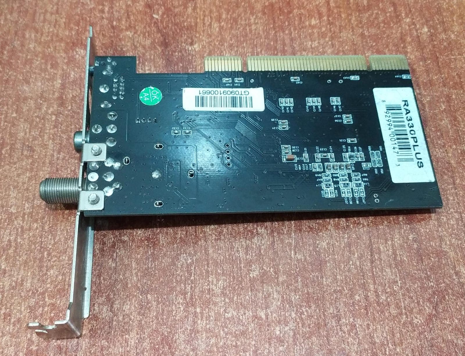 Tarjeta Sintonizadora PCI Zogis RA330PLUS TV/FM (Coaxial + FM + Aux) — imagen 3