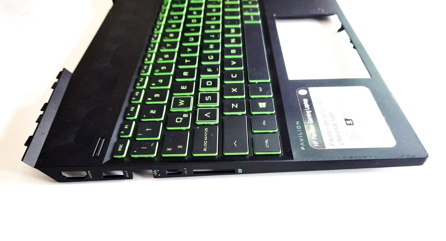 TECLADO Y REPOSAMANOS HP GAMING PAVILION 15-DK 15-DK0126TX TPN-C141 — imagen 2