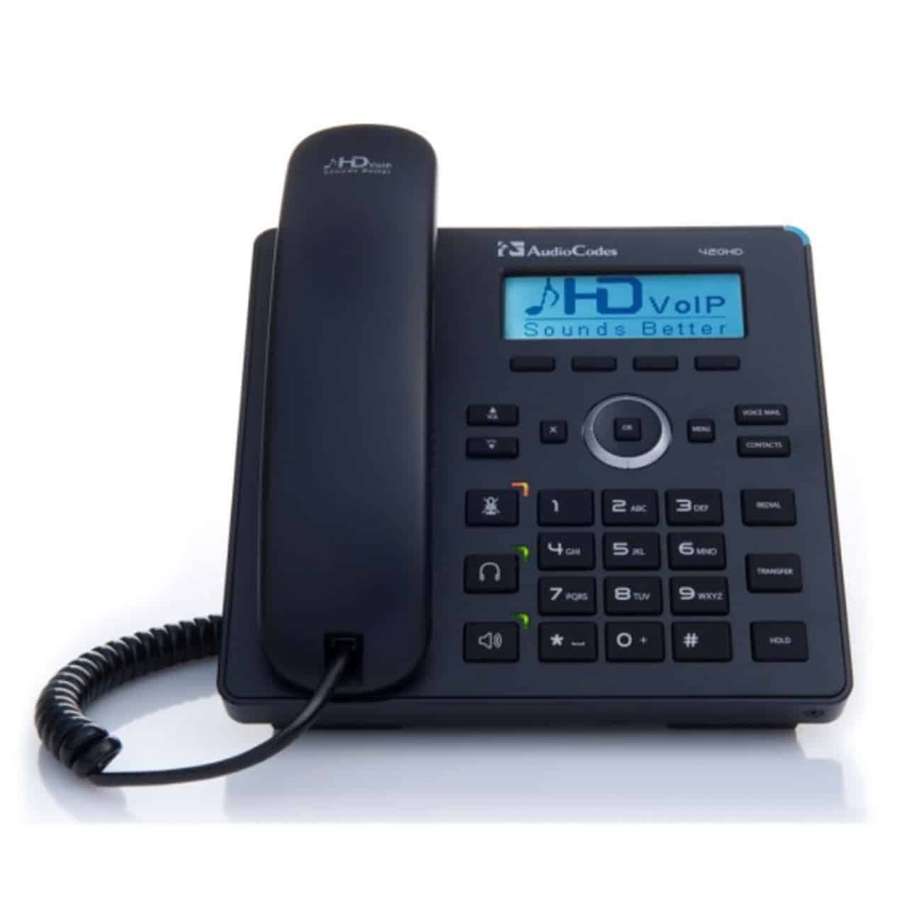 TELÉFONO IP FIJO AUDIOCODES 420HDG POE GIGABIT HD VOICE COMPATIBLE ASTERISK / 3CX / TEAMS — imagen 1