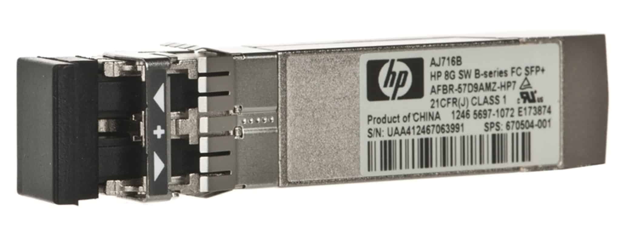 Transceptor HP / HPE AJ716A 8G SFP+ Canal de Fibra de Onda Corta (SPS 468507‑001) — seminuevo — imagen 6