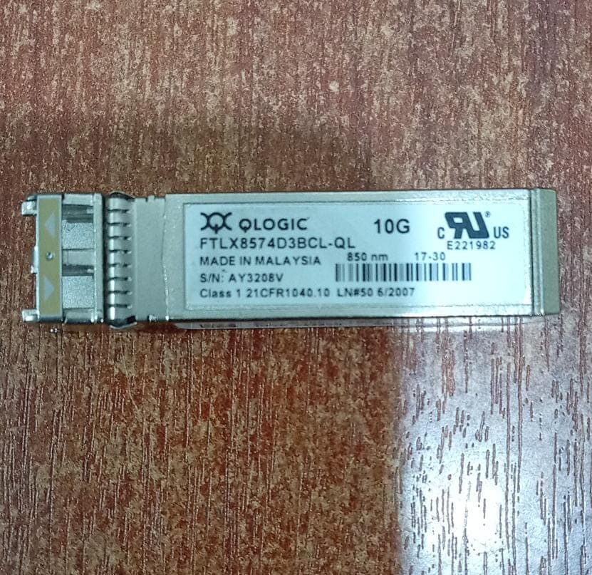 Transceptor Óptico 10G SFP+ QLogic FTLX8574D3BCL‑QL 850nm MMF Class 1 (Seminuevo) — imagen 1