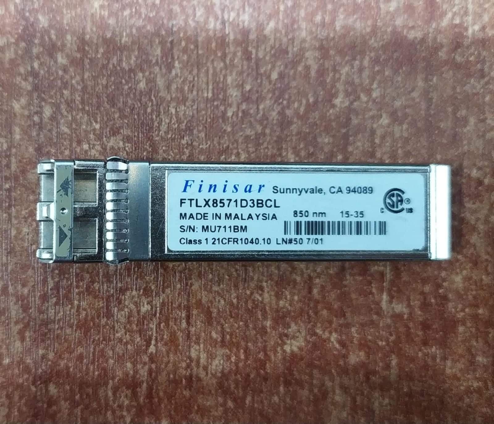 (Transceptor Óptico) Finisar FTLX8571D3BCL 10G SFP+ 850 nm – Seminuevo de Alta Calidad — imagen 2