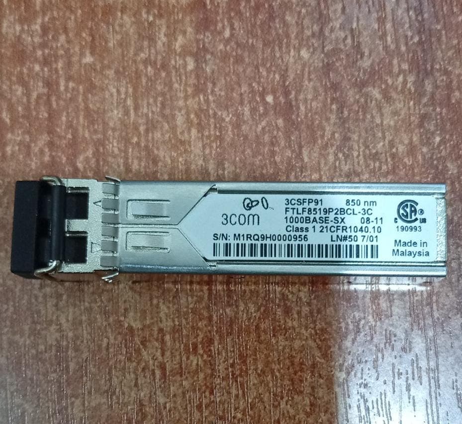 Transceptor SFP 3Com 3CSFP91 1000BASE-SX 850nm LC Multimodo — imagen 1