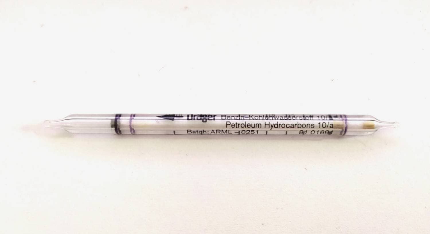 TUBOS PARA MEDICIÓN HIDROCARBUROS DE PETRÓLEO 10/A 800-01691-DRAGER ROHRCHEN 8101691 — imagen 3