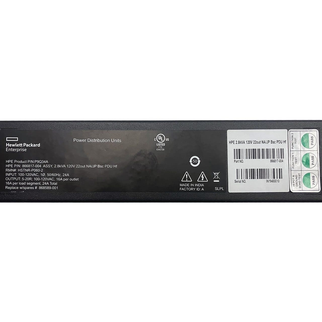 Unidad de Distribución de Energía (PDU) | P9Q34A | P/N: 866817-004 868589-001 | HPE | — imagen 2